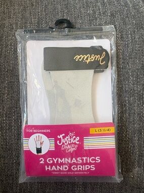 Justice Girls Gymnastics Hand Grips Dance Gym Size L (3.5-4)